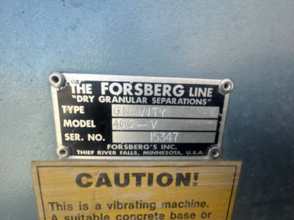 Forsberg 400P Gravity Table - Image 4